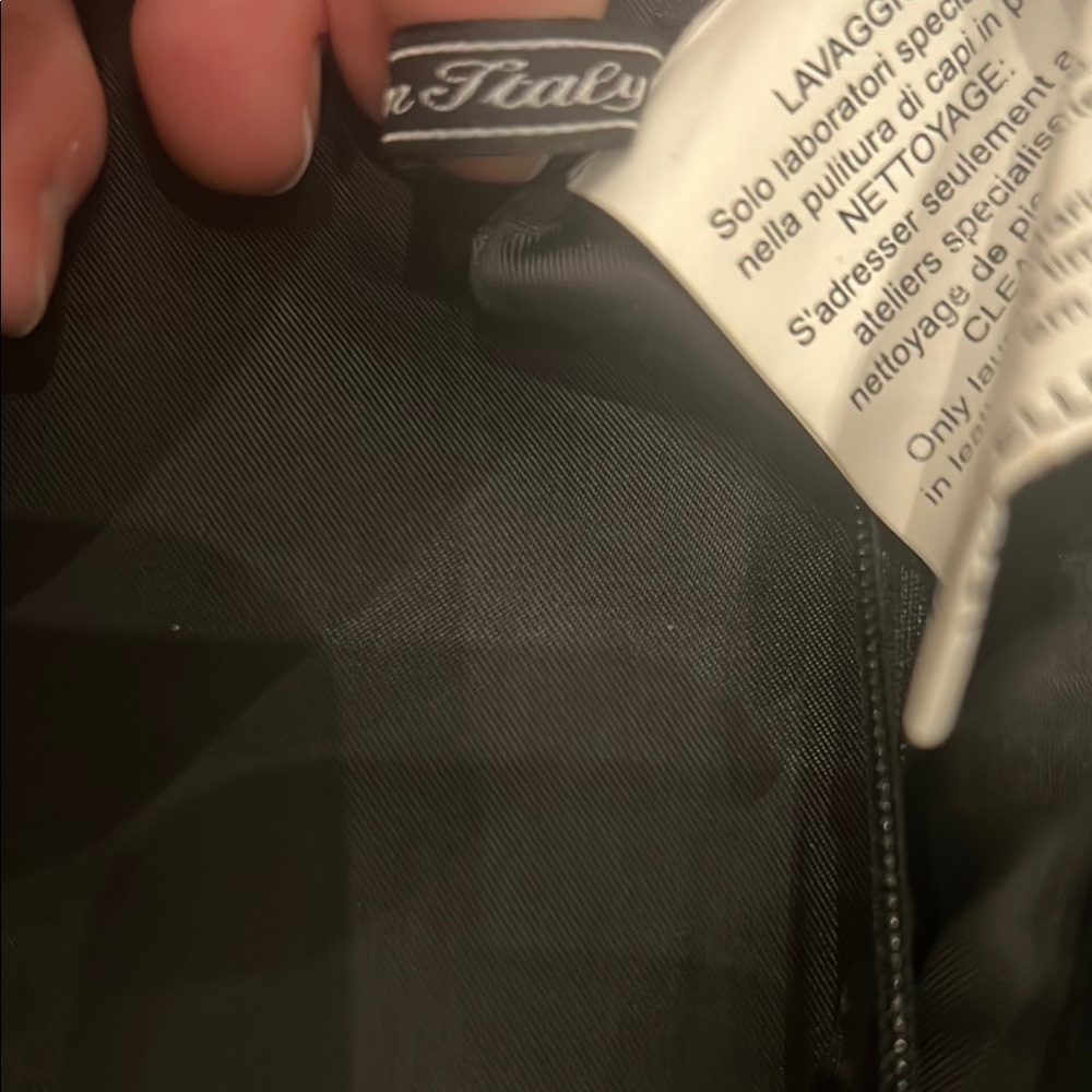Dark Gray/ Black suede/leather Italian Jacket. - Picture 6 of 12